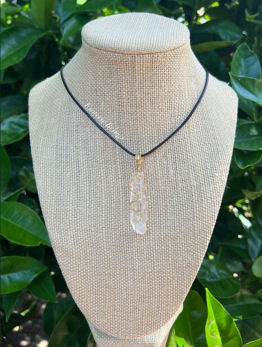 Clear Quartz wire wrap