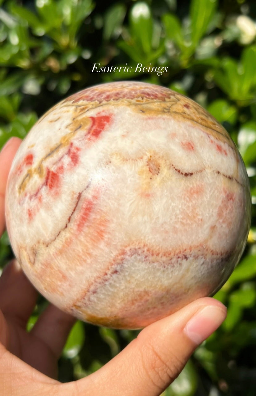 Pink Ocean Jasper Sphere