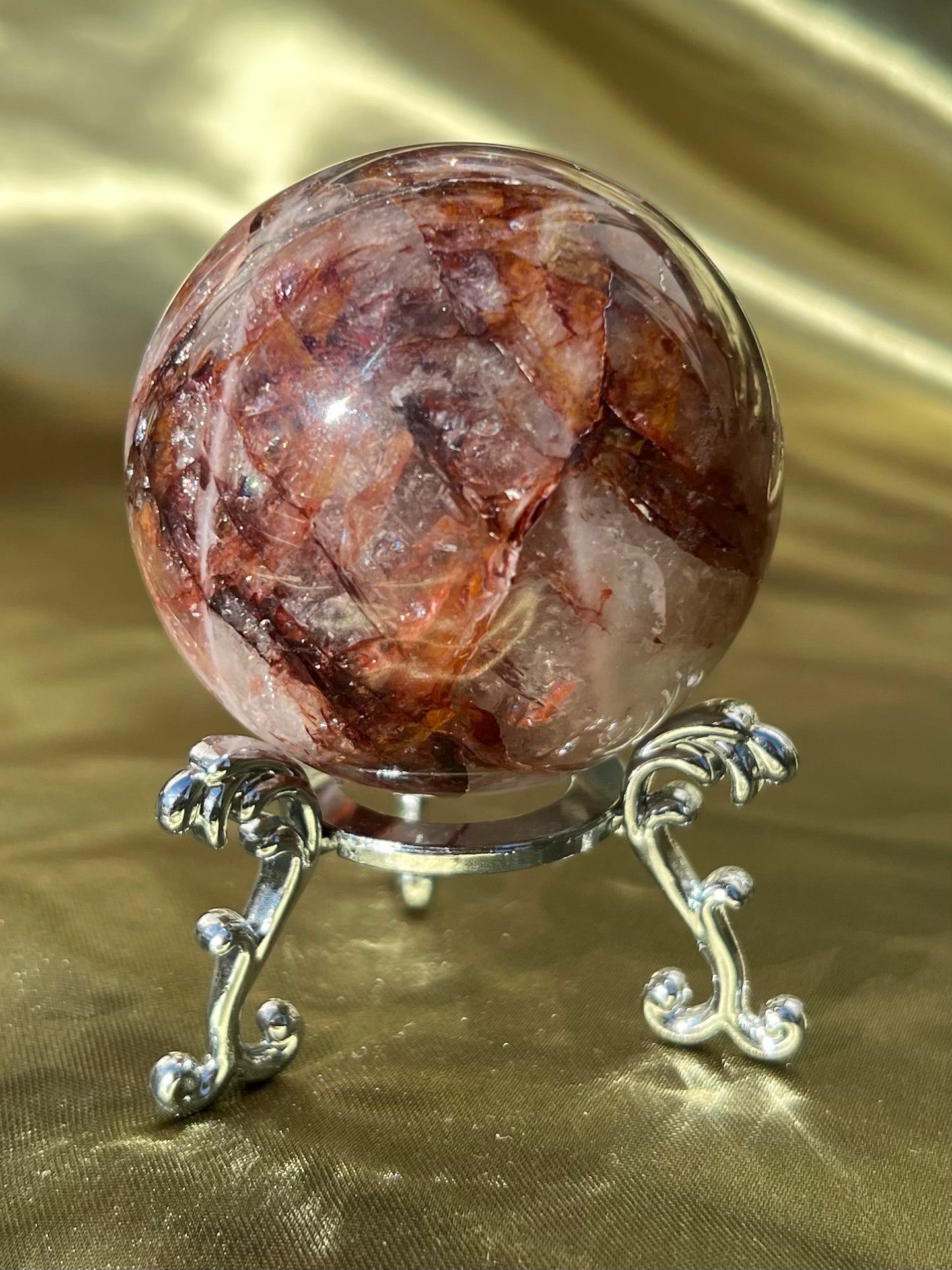 Silver Sphere Stand (L)