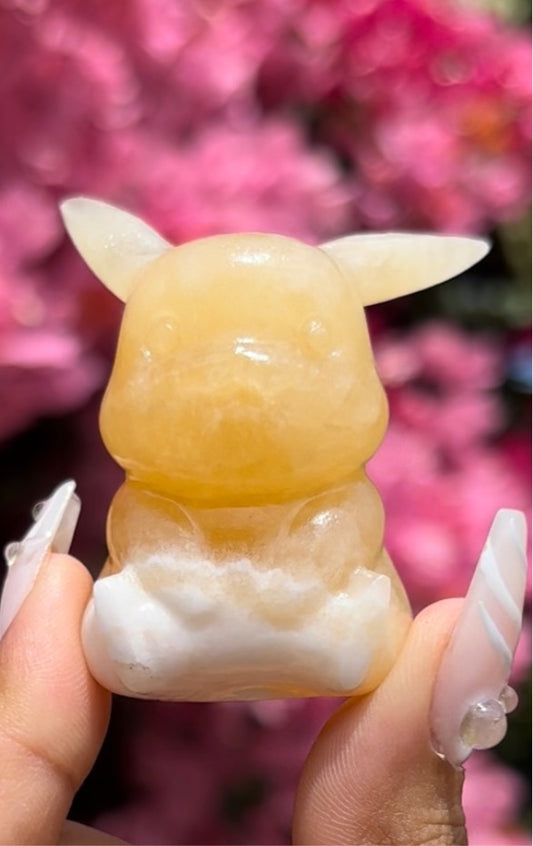 Orange Calcite Pikachu