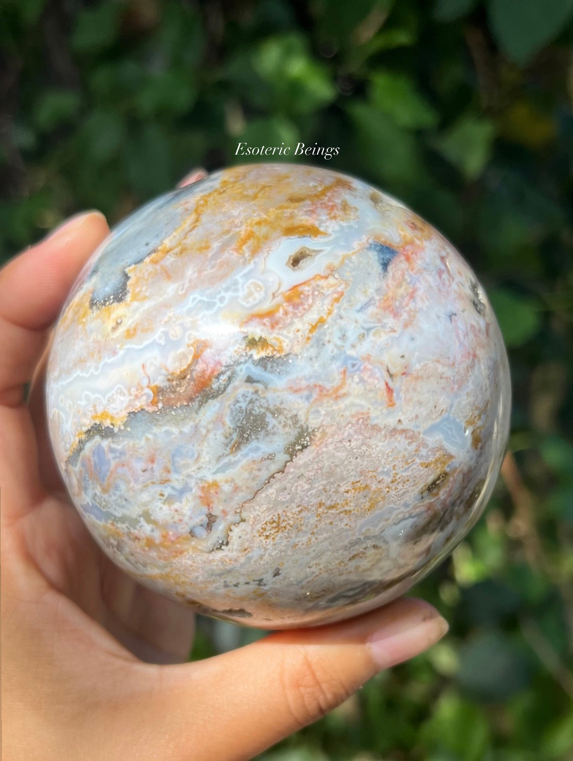 Pastel Ocean Jasper Sphere