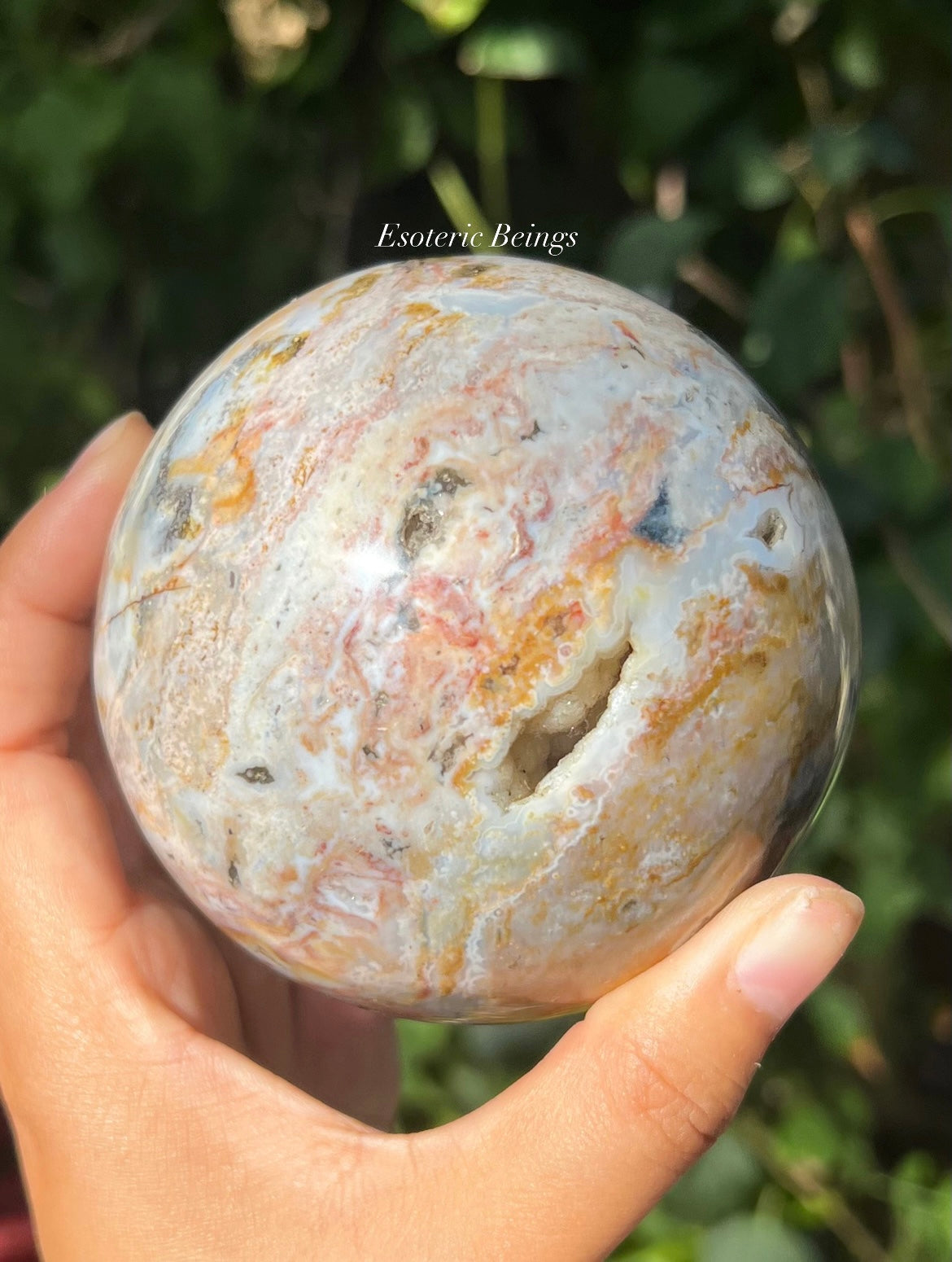 Pastel Ocean Jasper Sphere