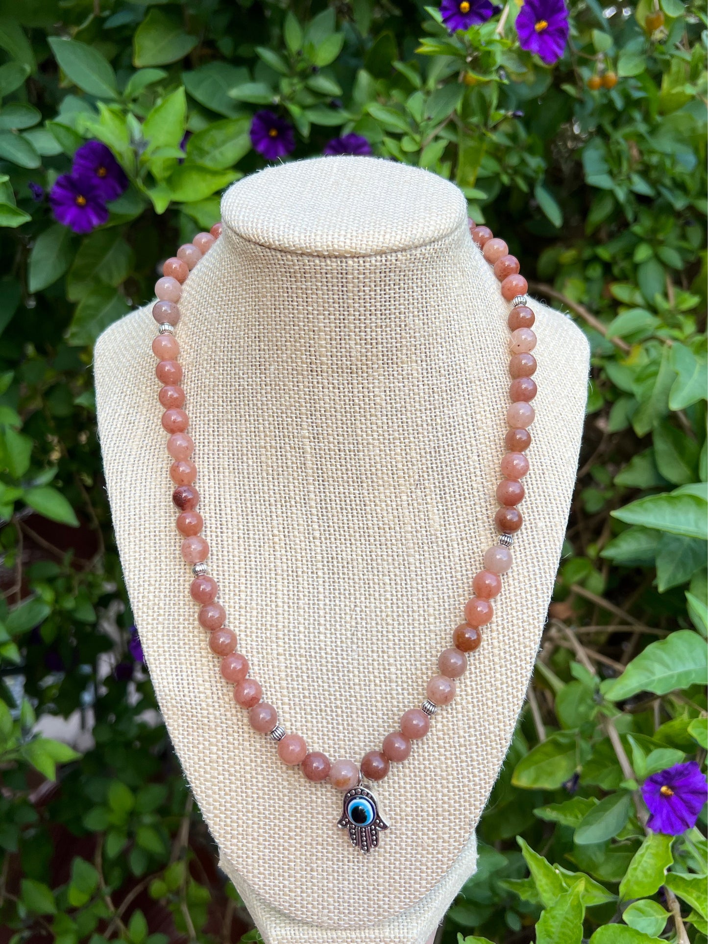 Evil Eye Meraki Purple Aventurine Necklace